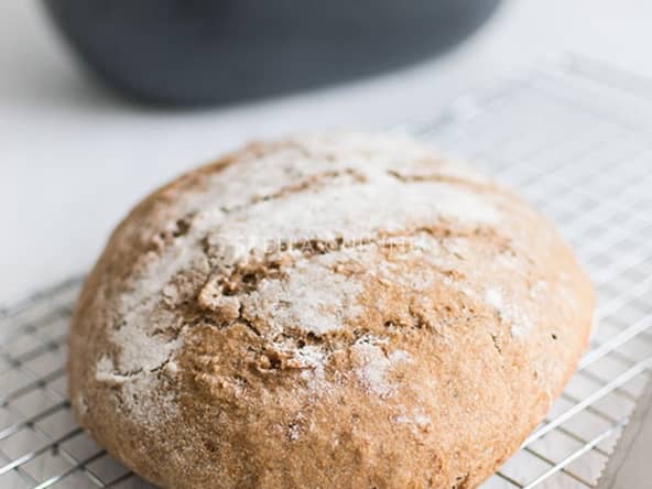 Pain complet en cocotte