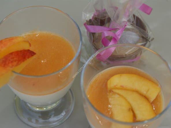 Panna cotta pêche et nectarine au thermomix facile et rapide