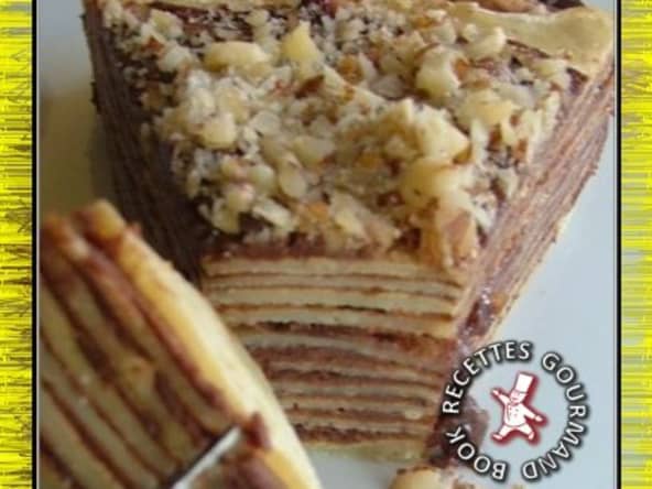 Gâteau de crêpes au Nutella