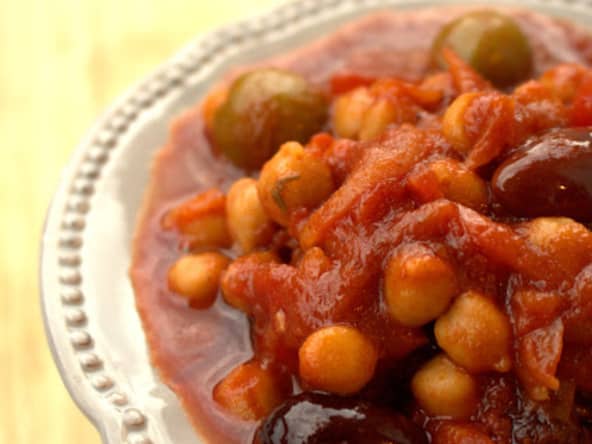 Ragoût de Pois Chiches à la Méditerranéenne