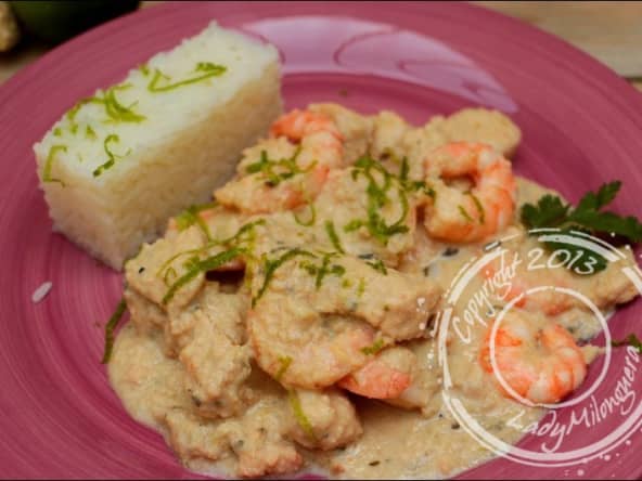 Xinxim de poulet aux crevettes