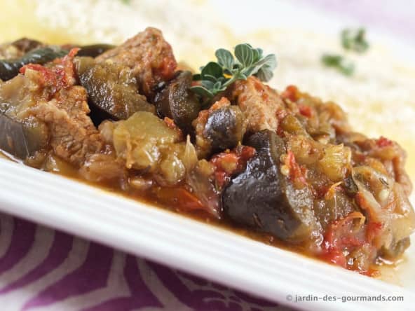 SAUTE de Veau aux aubergines