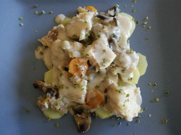 Blanquette de lotte au thermomix facile et rapide