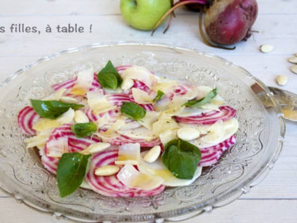 Carpaccio de betterave et pomme