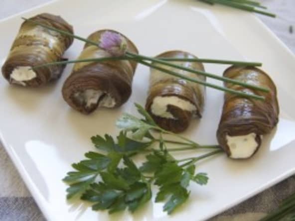 Makis d’aubergines tout en fraicheur 