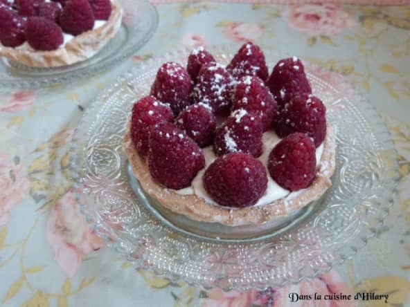 Tartelettes aux framboises et mascarpone