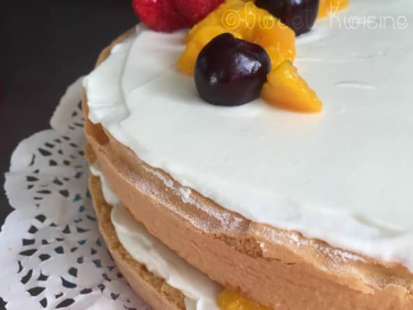 Le gâteau nuage à la mangue de Clara