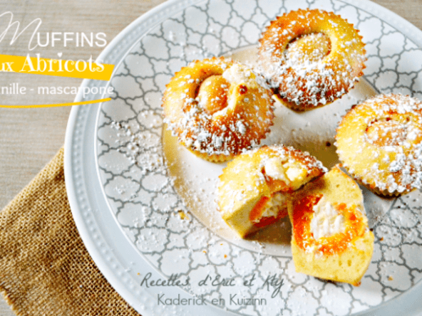 Muffins abricots au coeur de vanille et mascarpone