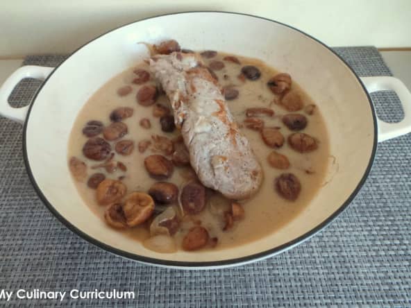 Filet mignon de porc aux marrons