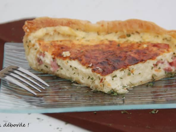 Quiche au fromage blanc et jambon
