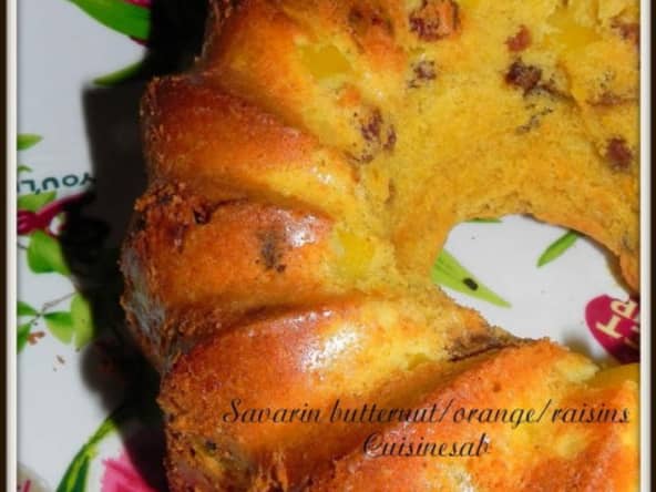 Savarin butternut, orange, raisins