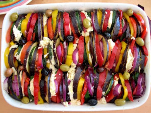 Tian de Légumes du Soleil Mozzarella Olives