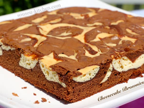 Brownie cheesecake