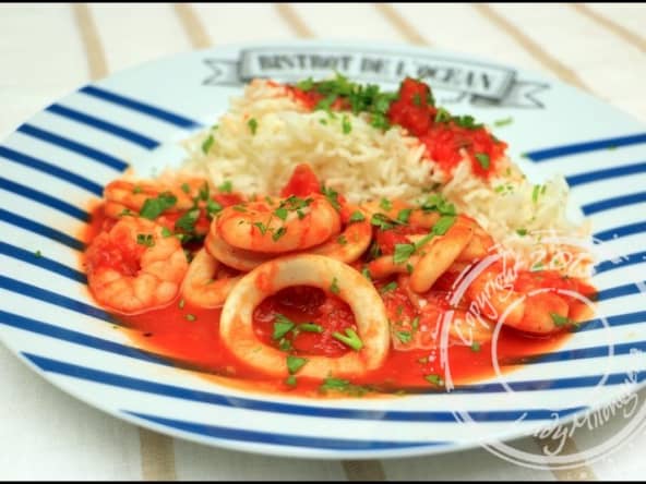 Calamars à la tomate