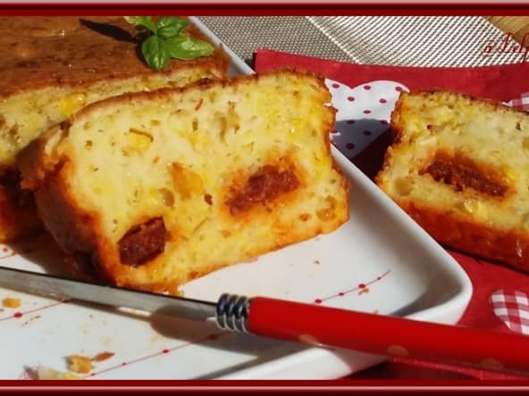 Cake au Maïs Chorizo et Safran