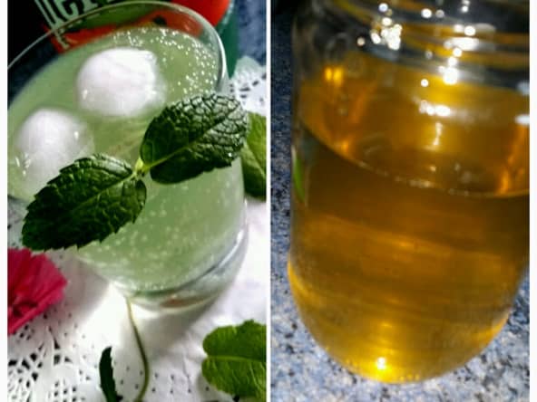 Sirop de menthe maison