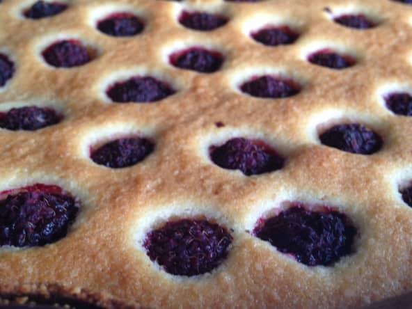 Tarte amandine aux framboises