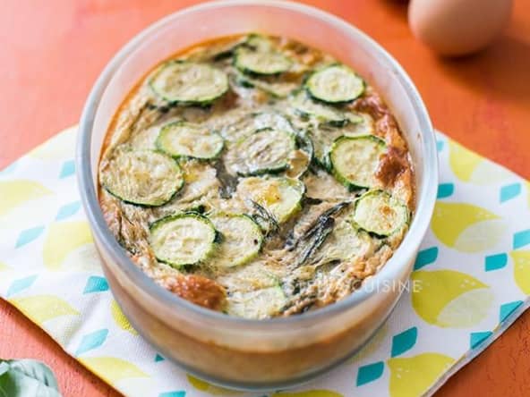 Flan de courgettes léger et rapide