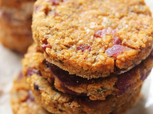 Galette d'avoine et de riz au paprika