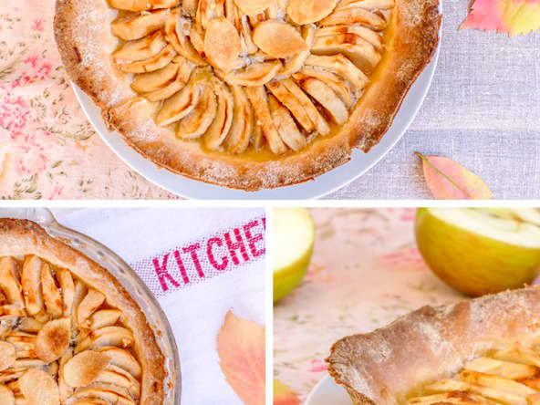 Tarte aux pommes à la bergamote