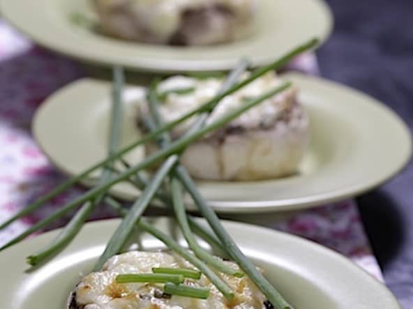 Champignons farcis à l'écrasée de pommes de terre au comté