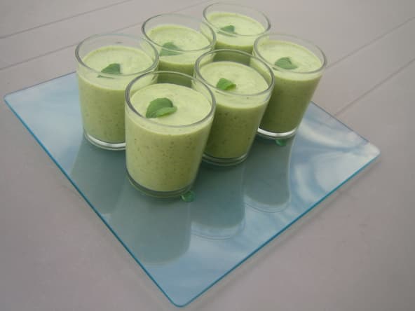 crème de courgette à la fourme d'Ambert