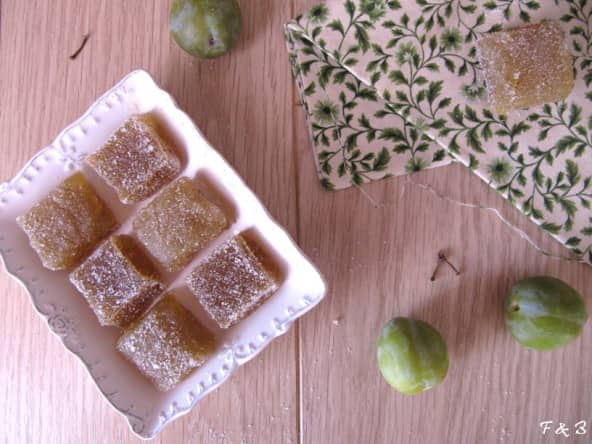 Pâtes de fruits aux reines claudes