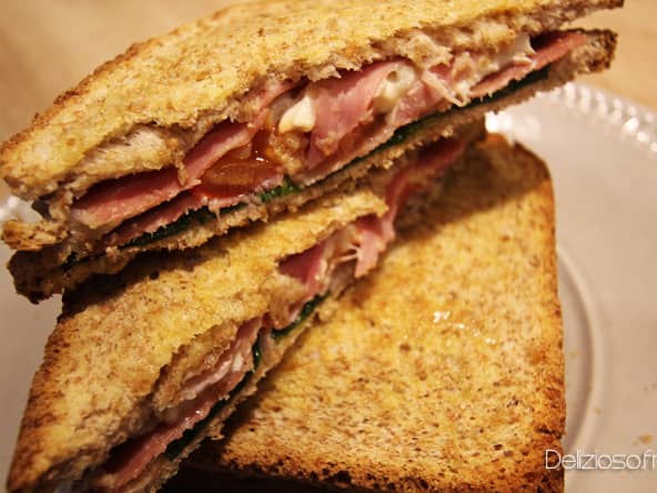 Croque-Monsieur Chèvre jambon