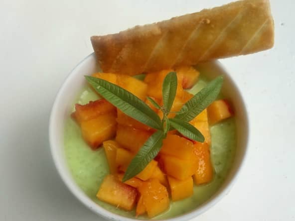 Crème cuite à la verveine