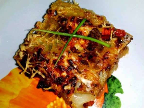 Gratin de pommes de terre à la bolognaise