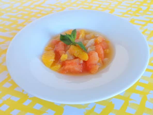 Salade d'agrumes tiède aux épices