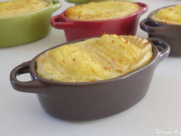 Parmentier de poulet Tikka Masala en cassolettes