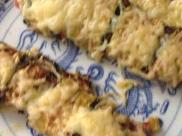 Roulé d'aubergine confite au jambon de Paris : un petite entrée sympa