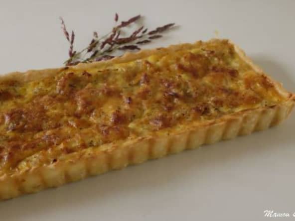 Tarte à l’oignon, à la moutarde et au gruyère