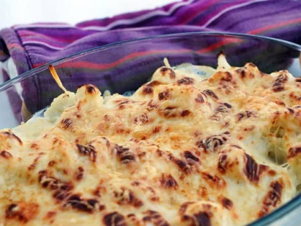 Gratin de chou-fleur à la béchamel au thermomix facile et rapide