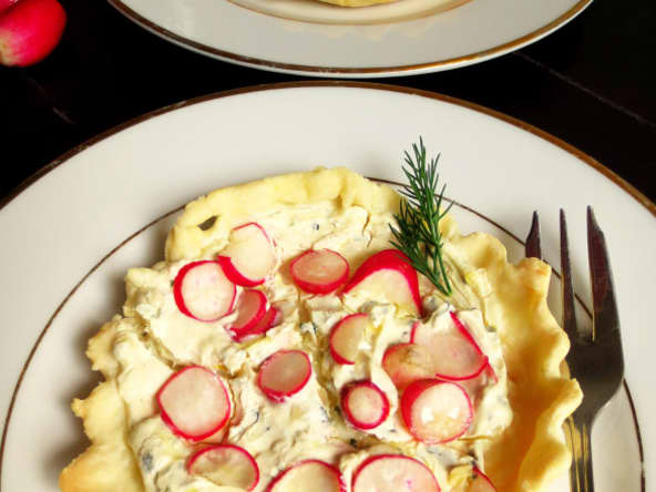 Tartelettes au Fromage et aux Radis