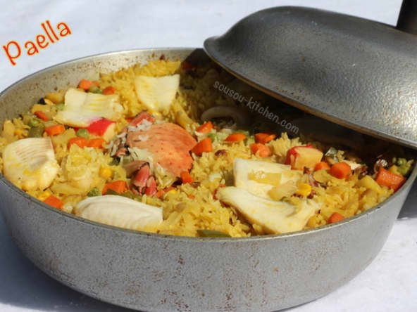 Paella aux fruits de mer facile