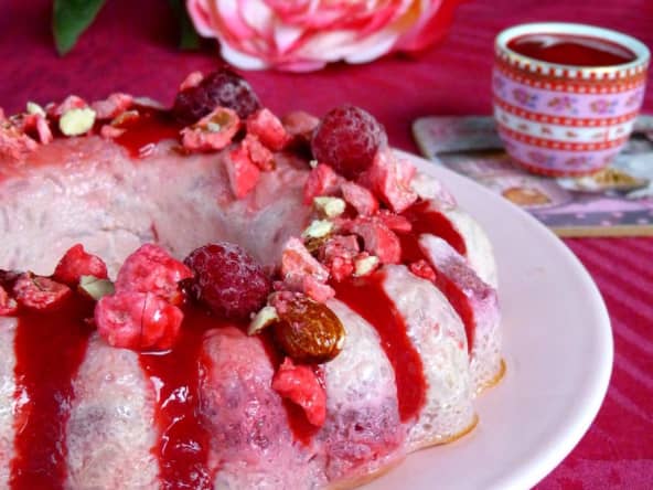 Gâteau de riz tout rose