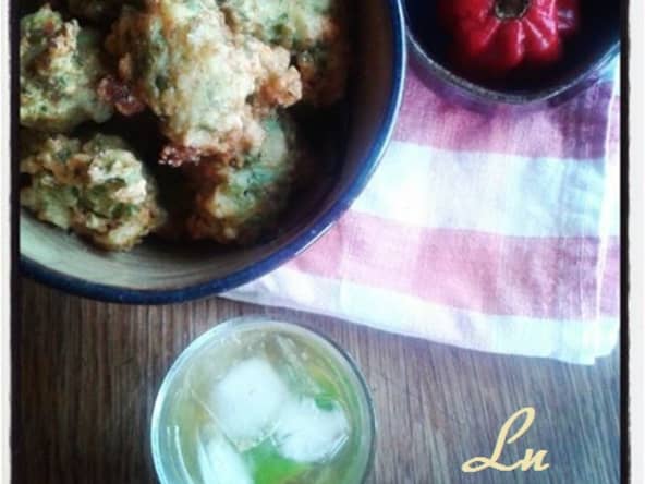 Acras de crevettes et ti punch