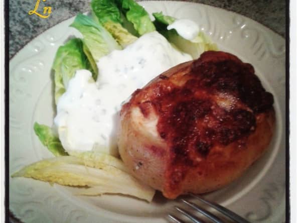 Egg in a potatoe boat