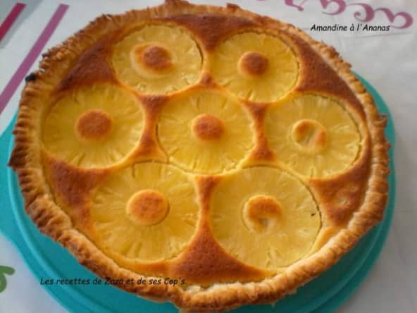 La recette de la tarte amandine à l'ananas