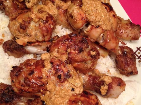 Le poulet tandoori et ses naans aux fromages