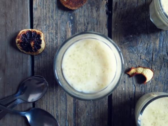 Pudding tapioca et millet aux écorces d'orange amère