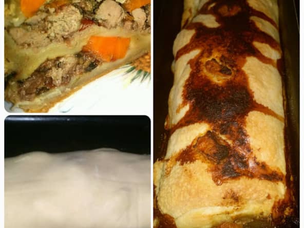 Tourte-cake aux foies de volaille