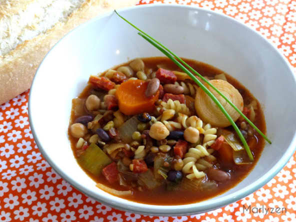Légumineuses au chorizo et aux épices