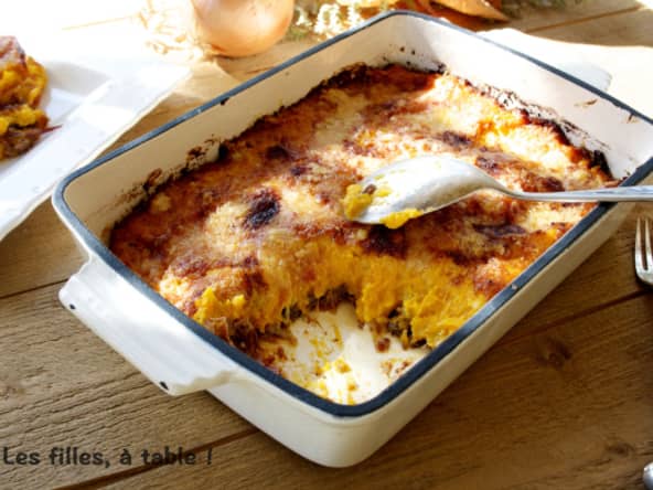 Parmentier de canard confit à la courge