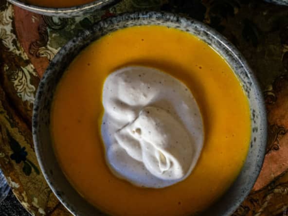 Velouté de potimarron inspiré par Madame Pic