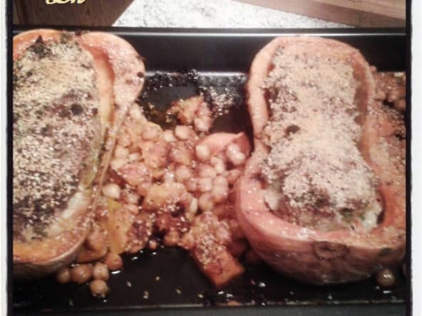 Courge butternut farcie