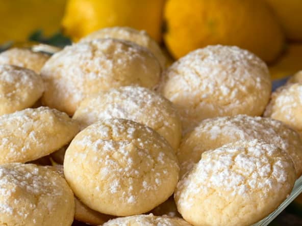 Biscuits moelleux au citron et à l'huile d'olive