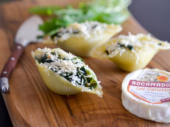 Conchiglie farcies au Rocamadour